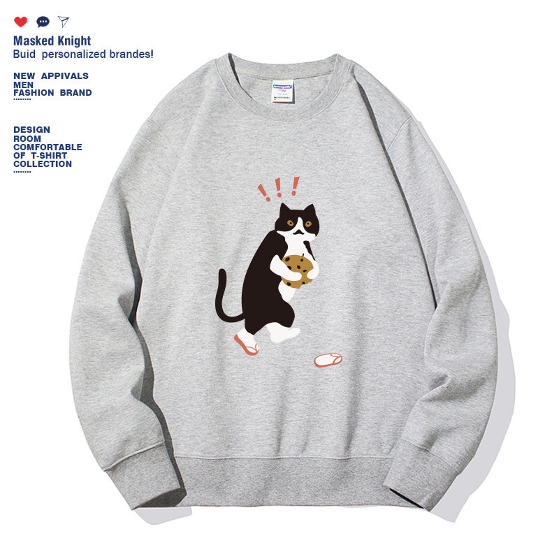 Cookie Cat - Women's Long-Sleeved Sweatshirt Nexora USA