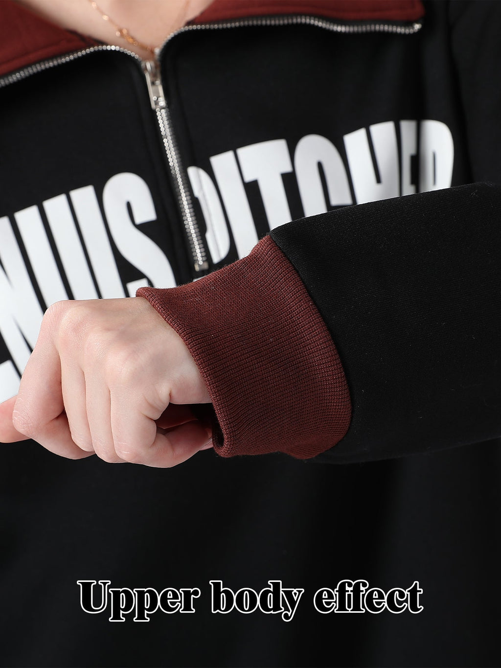 Retro Prep Genius Pitcher  Contrast Quarter-Zip Pullover