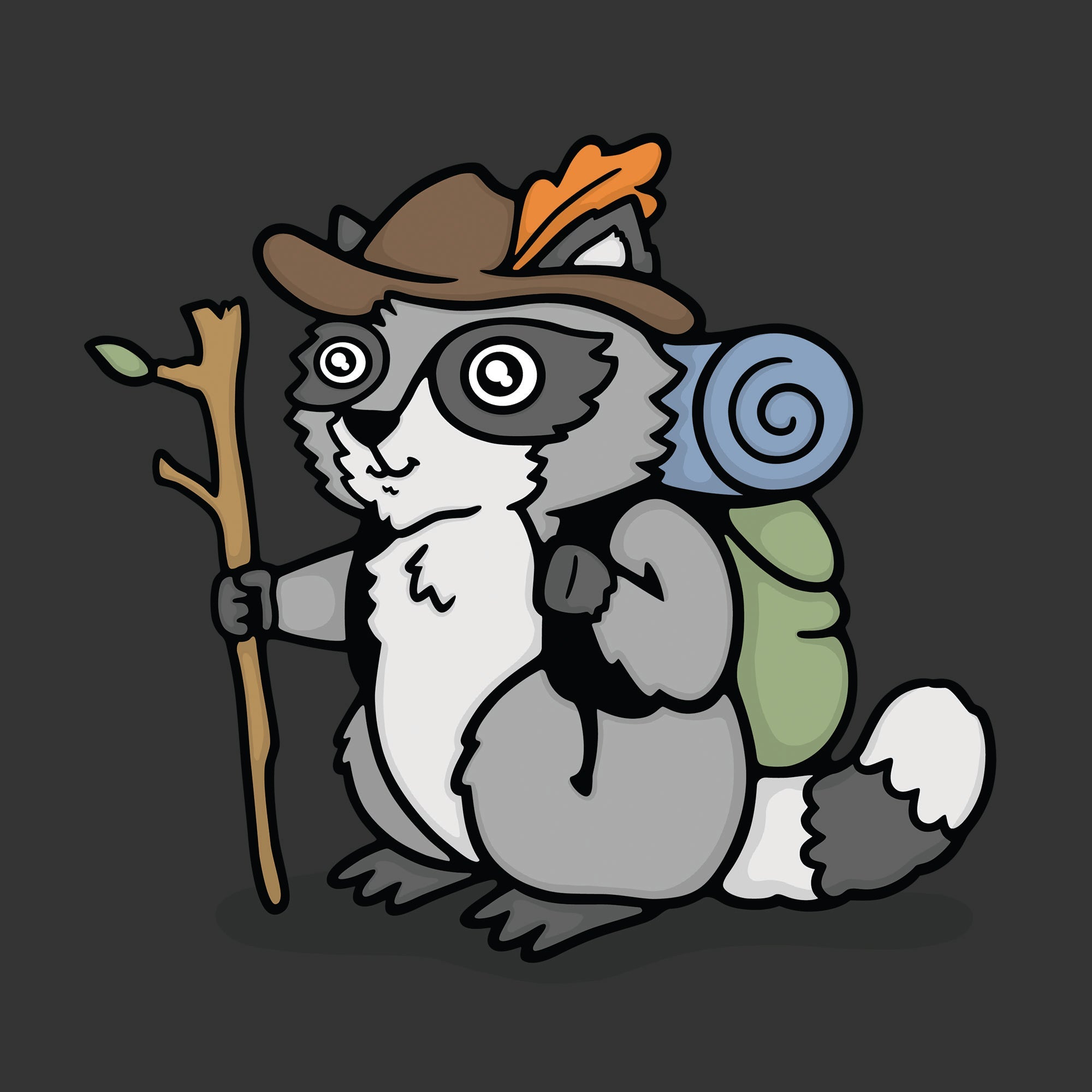 Hiker Raccoon Shirt - ChromaGroup
