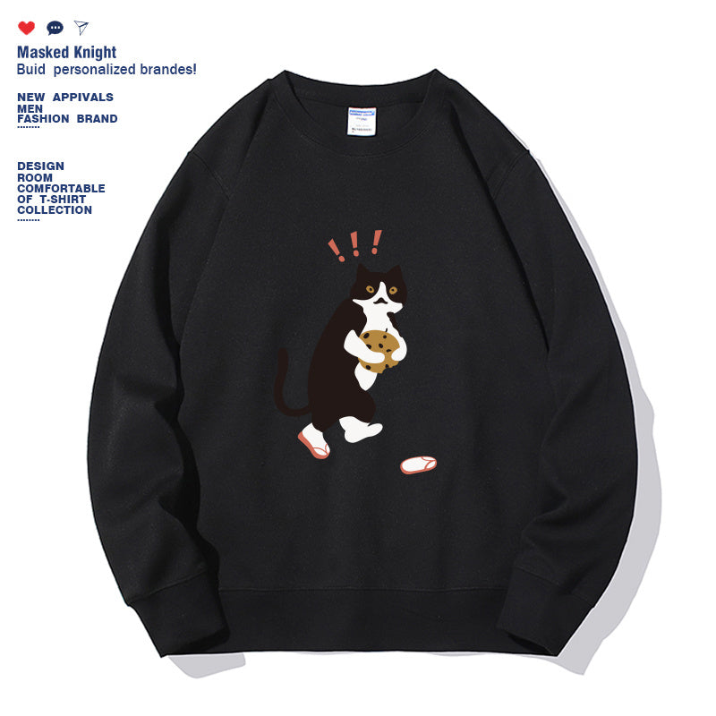 Cookie Cat - Women's Long-Sleeved Sweatshirt Nexora USA