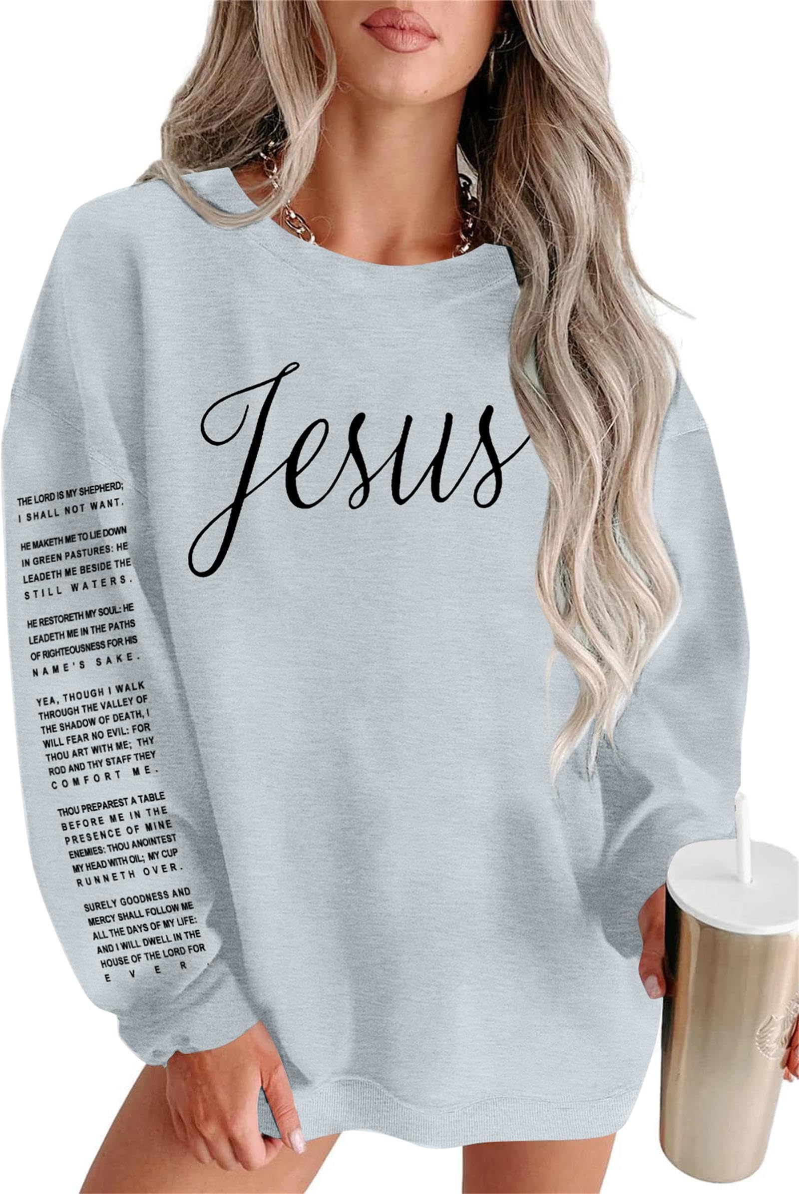 VILOVE Oversized Christian Women's Sweatshirt