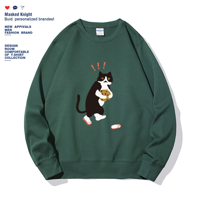 Cookie Cat - Women's Long-Sleeved Sweatshirt Nexora USA