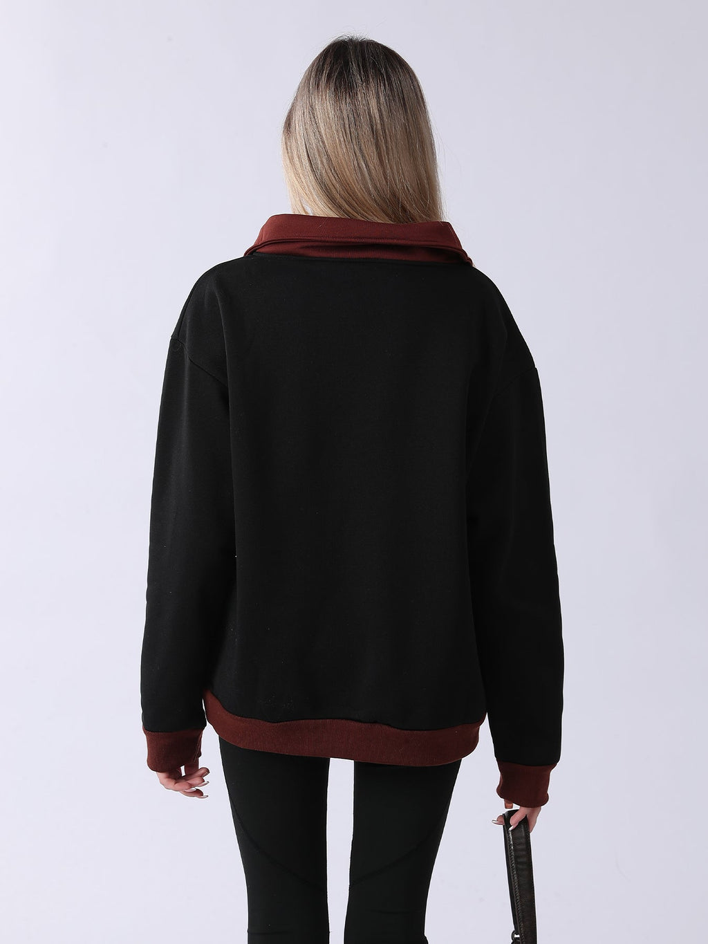 Retro Prep Genius Pitcher  Contrast Quarter-Zip Pullover
