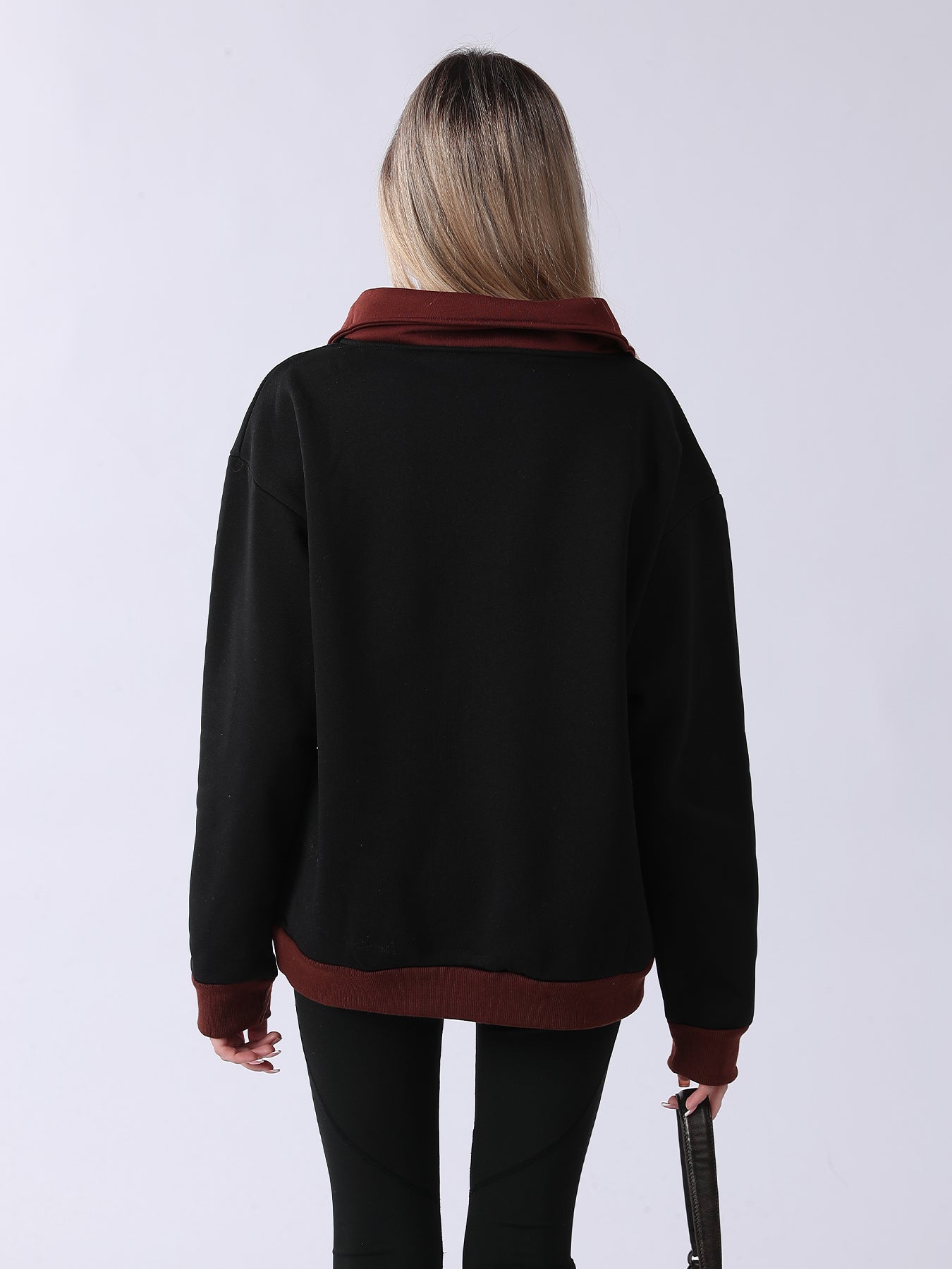 Retro Prep Genius Pitcher  Contrast Quarter-Zip Pullover