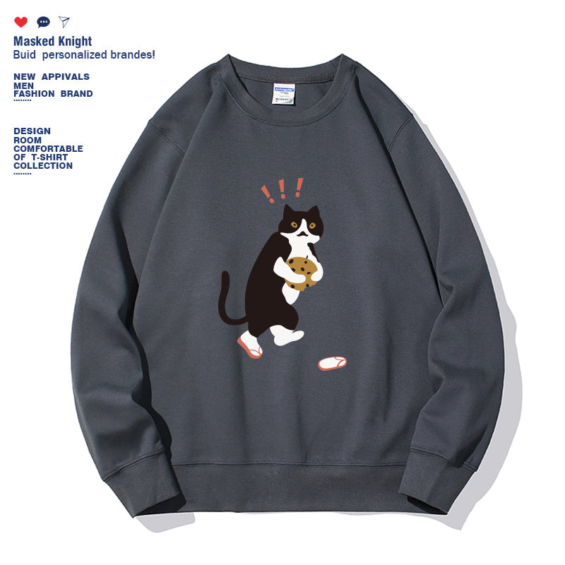 Cookie Cat - Women's Long-Sleeved Sweatshirt Nexora USA