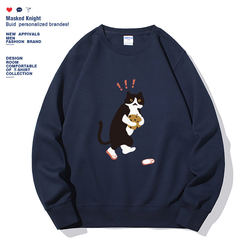 Cookie Cat - Women's Long-Sleeved Sweatshirt Nexora USA